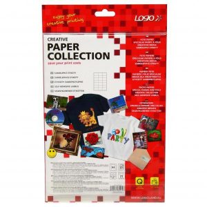 Logo etykiety 63mm x 39.5mm A4 matowe białe 21 etykieta 140g m2 pakowany po 25 szt. do drukarek atramentowych i laserowych