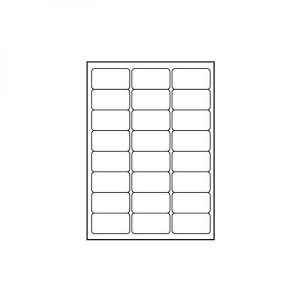 Logo etykiety 68mm x 36mm A4 matowe białe 24 etykiety 140g m2 pakowany po 25 szt. do drukarek atramentowych i laserowych