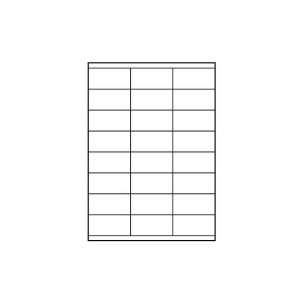 Logo etykiety 70mm x 36mm A4 matowe białe 24 etykiety 140g m2 pakowany po 10 szt. do drukarek atramentowych i laserowych