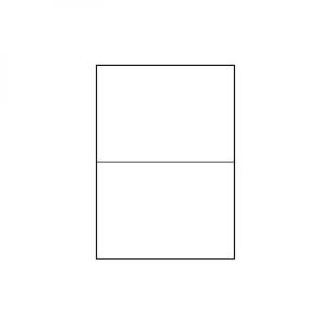 Logo etykiety 210mm x 148mm A4 matowe białe 2 etykiety 140g m2 pakowany po 25 szt. do drukarek atramentowych i laserowych