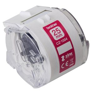 Brother taśma papierowa 25mm x 5m biała CZ1004 do drukarki VC 500W