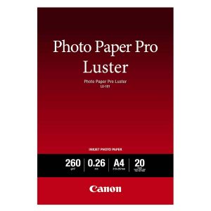 Canon Photo Paper Pro Luster foto papier połysk biały A4 260 g m2 20 szt. 6211B006 atrament