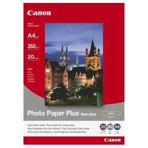 Canon Photo Paper Plus Semi G foto papier połpołysk satynowy typ biały A4 260 g m2 20 szt. SG 201 A4 atrament