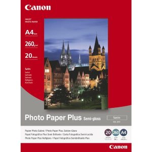 Canon Photo Paper Plus Semi G foto papier połpołysk satynowy typ biały 20x25cm 8x10 Inch  260 g m2 20 szt. SG 201 8X10inch atr