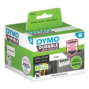 Dymo etykiety polipropylenowe 32mm x 57mm białe wielofunkcyjny 800 szt. 2112289