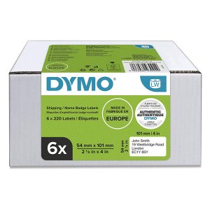 Dymo etykiety papierowe 101mm x 54mm białe adresowe 6 x 220 szt. 2093092 op. 6 rolek cena za 1 szt