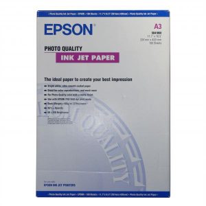 Epson Photo Quality InkJet Pa foto papier matowy biały A3 105 g m2 720dpi 100 szt. C13S041068 atrament