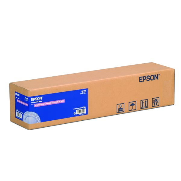 Epson 610 18 Water Color Paper Radiant White Roll 24 Inch C13S041396 190 g m2 papier 610mmx18m biały do drukarek atramentowyc