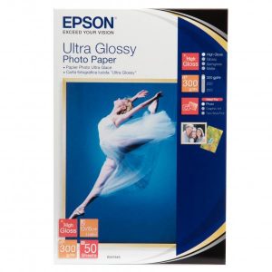 Epson Ultra Glossy Photo Pape foto papier połysk biały R200 R300 R800 RX425 RX500 10x15cm 4x6 Inch  300 g m2 50 szt. C13S0