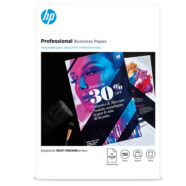 HP PRO BIZ FSC papier połysk biały A3 180 g m2 150 szt. 7MV84A nie wymieniono