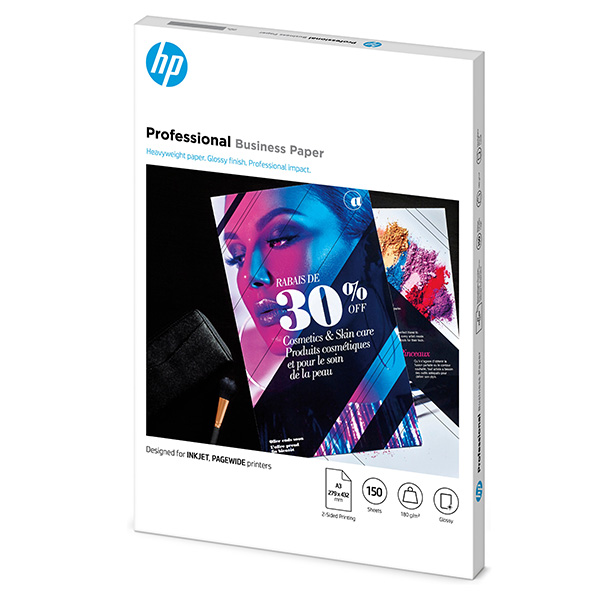 HP PRO BIZ FSC papier połysk biały A3 180 g m2 150 szt. 7MV84A nie wymieniono - obrazek 2