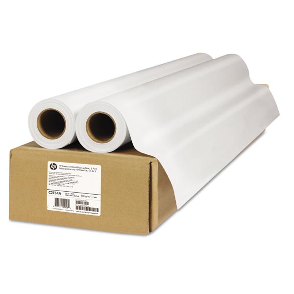 HP 1067 22.9 Premium Matte Polypropylene matowy 42 Inch 2 pack C2T54A 140 g m2 niepowlekany polipropylen 1067mmx229m przezroc