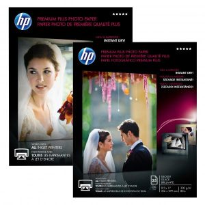 HP Premium Plus Glossy Pho foto papier połysk biały A4 300 g m2 20 szt. CR672A atrament