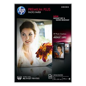 HP Premium Plus Semi Gloss Photo Paper foto papier połpołysk biały A4 300 g m2 20 szt. CR673A atrament