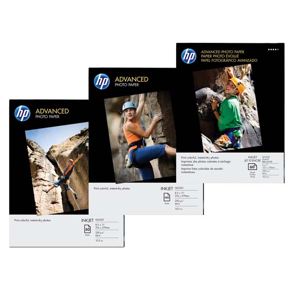 HP Advanced Glossy Photo Pa foto papier bez marginesu typ połysk zaawansowany typ biały 10x15cm 4x6 Inch 250 g m2 25 szt. Q869 - obrazek 2