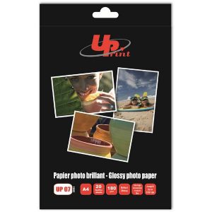 UPrint Glossy photopaper foto papier połysk biały A4 180 g m2 20 szt. atrament