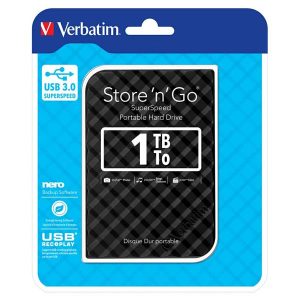 Verbatim zewnętrzny dysk twardy Store N Go 2.5 Inch  USB 3.0 3.2 Gen 1 1TB 53194 czarny