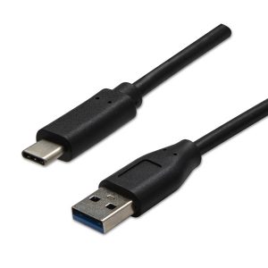 USB kabel 3.2 gen 2 USB A samec 1m 10 Gb s 5V 3A czarny