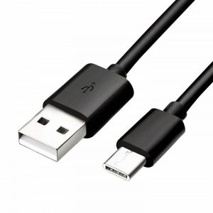 USB kabel 2.0 USB A samec  1m czarny