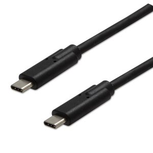 USB kabel 3.2 gen 2 USB C samec  1m 10 Gb s 5V 3A czarny