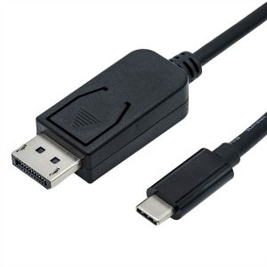 USB Video kabel DP Alt Mode USB C samec  DisplayPort M 2m czarny plastic bag 4K2K60Hz