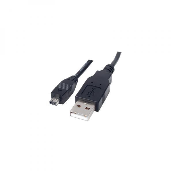 USB kabel 2.0 USB A samec 4 pin M 1.8m czarny Logo HIROSE