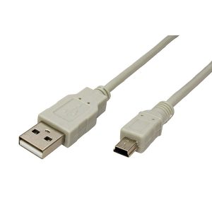 USB kabel 2.0 USB A samec  1.8m szary