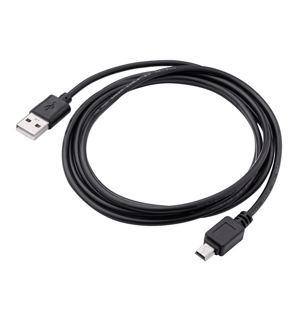 USB kabel 2.0 USB A samec 1.8m czarny Logo cena za 1 szt. - obrazek 3