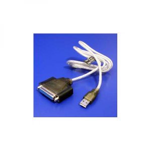 USB redukcja do portu rownoległego USB A samec  DB25 F 0.9m czarny IEEE 1284