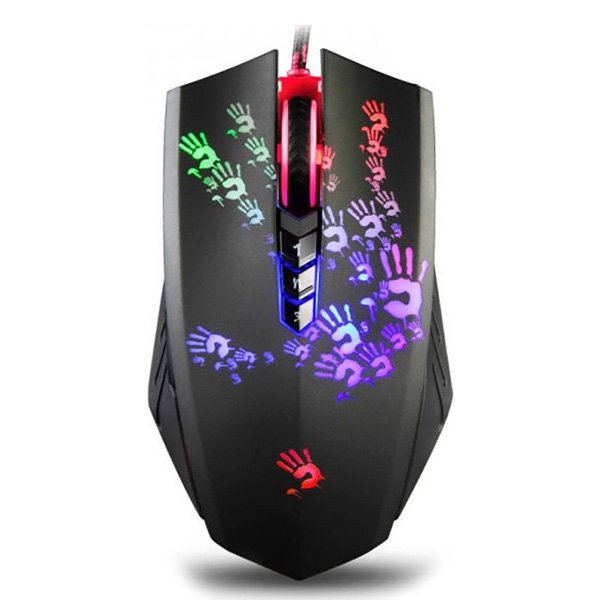 A4Tech Mysz BLOODY A60A 6200DPI optyczna 8kl. przewodowa USB color do gry podświetlenie RGB - obrazek 2