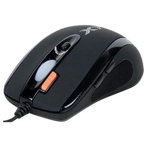 A4Tech Mysz X 710BK 2000DPI optyczna 7kl. przewodowa USB czarna do gry