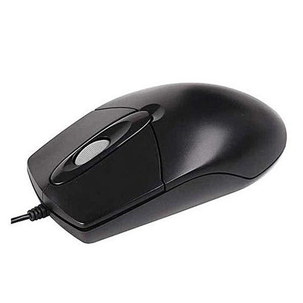 A4Tech Mysz OP 760 Black 800DPI optyczna 3kl. przewodowa USB czarna klasyczna
