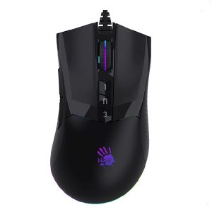 A4Tech Mysz W90MAX 10000DPI optyczna 8kl. przewodowa USB czarna do gry podświetlenie RGB