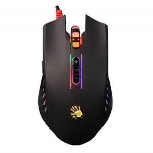 A4Tech Mysz BLOODY Q81 3200DPI optyczna 8kl. przewodowa USB czarna do gry metalowe ślizgacze