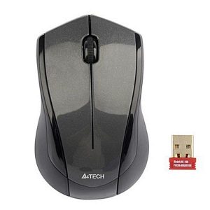A4Tech Mysz G3 400N 1000DPI 2.4 GHz optyczna 3kl. bezprzewodowa czarna 1 szt AA klasyczna V Track