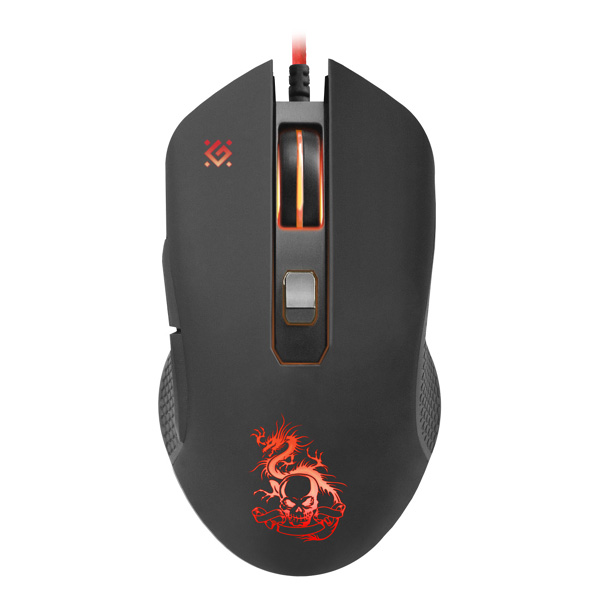 Defender Zestaw myszy podkładka słuchawki Devourer MHP 006 3200DPI optyczna 6kl. przewodowa USB czarna w zestawie słuchawk - obrazek 2