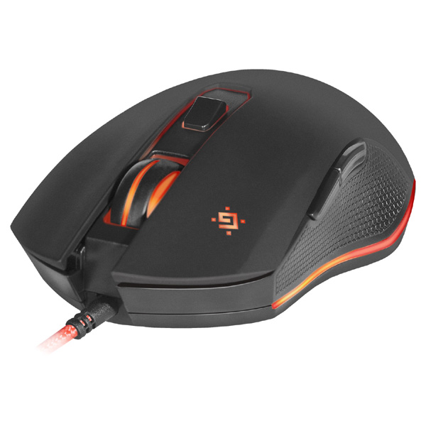 Defender Zestaw myszy podkładka słuchawki Devourer MHP 006 3200DPI optyczna 6kl. przewodowa USB czarna w zestawie słuchawk - obrazek 3