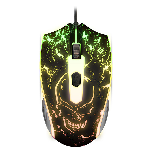 Defender Mysz Overmatch GM 069 2400DPI optyczna 4kl. przewodowa USB czarna do gry podświetlona - obrazek 3