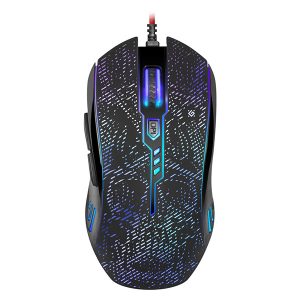 Defender Mysz OverLord GM 890 3200DPI optyczna 6kl. przewodowa USB czarna do gry RGB