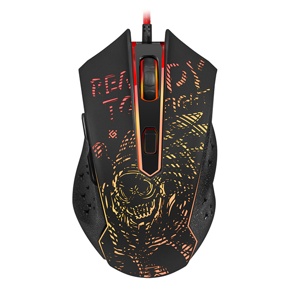 Defender Mysz Destiny GM 918 3200DPI optyczna 6kl. przewodowa USB czarna do gry podświetlona