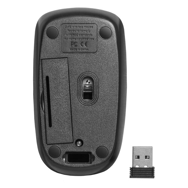 Defender Mysz Datum MM 035 B 1600DPI 2.4 GHz laserowa 3kl. bezprzewodowa czarna 1 szt AA - obrazek 4