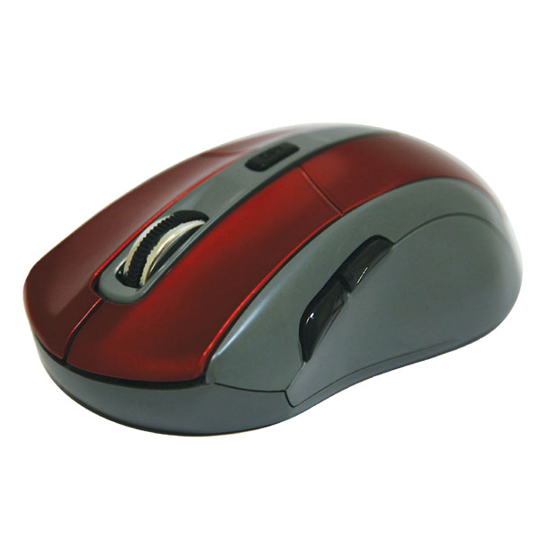 Defender Mysz Accura MM 965 1600DPI 2.4 GHz optyczna 6kl. bezprzewodowa czerwona 2 szt AAA nano odbiornik zasięg 10m - obrazek 3