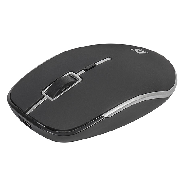 Defender Mysz Hit MB 775 1600DPI 2.4 GHz optyczna 4kl. bezprzewodowa czarna 1 szt wbudowany akumulator nano odbiornik a - obrazek 3
