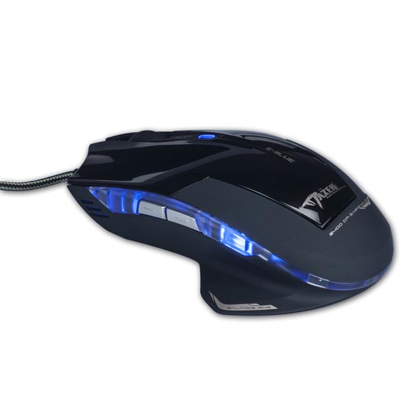 E blue Mysz Mazer R 2400DPI optyczna 6kl. przewodowa USB czarna - obrazek 5