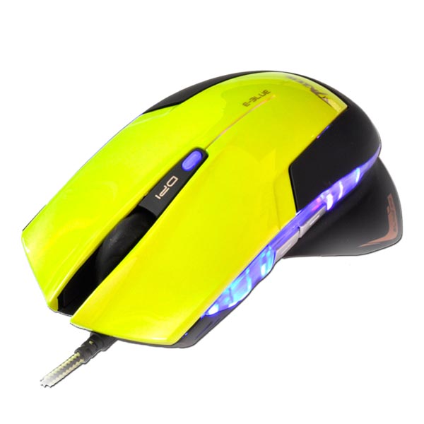 E blue Mysz Mazer R 2400DPI optyczna 6kl. przewodowa USB zielona - obrazek 2