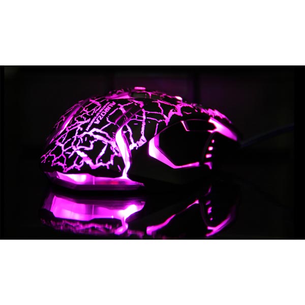 E blue Mysz Auroza Gaming 4000DPI optyczna 6kl. przewodowa USB czarna do gry e box - obrazek 12