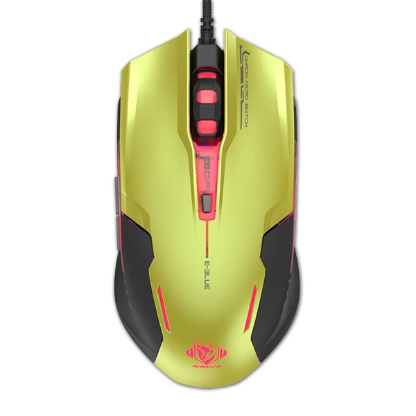 E blue Mysz Auroza G 3000DPI optyczna 6kl. przewodowa USB zielona - obrazek 6