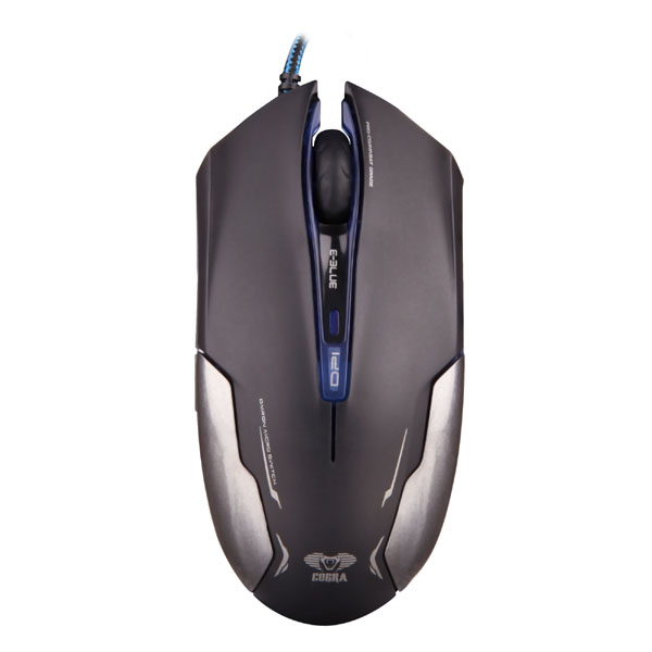 E blue Mysz Cobra EMS653 3000DPI optyczna 6kl. przewodowa USB czarna