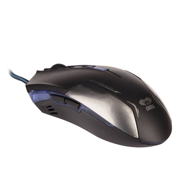 E blue Mysz Cobra EMS653 3000DPI optyczna 6kl. przewodowa USB czarna - obrazek 2