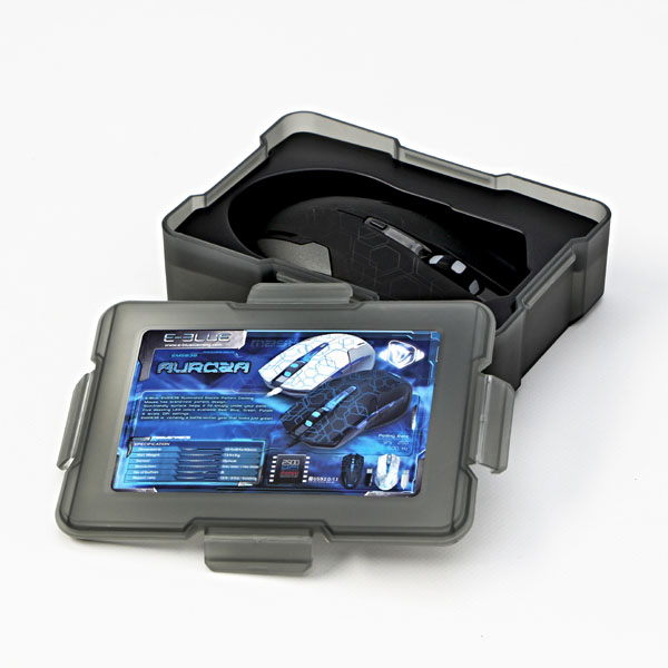 E blue Mysz Auroza EMS636 Hexagon 2500DPI optyczna 6kl. przewodowa USB czarna do gry - obrazek 10